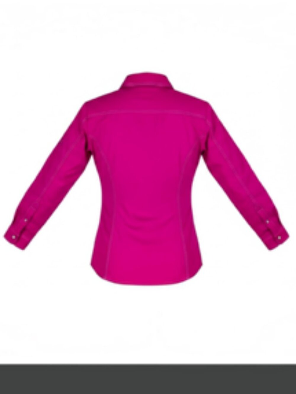 Tommy Hilfiger Women's Long Sleeve Collared Button Shirt Magenta Size M - Picture 3 of 6